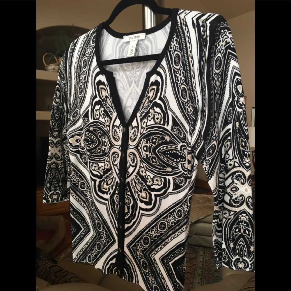 White House Black Market Fitted Cardigan Size S